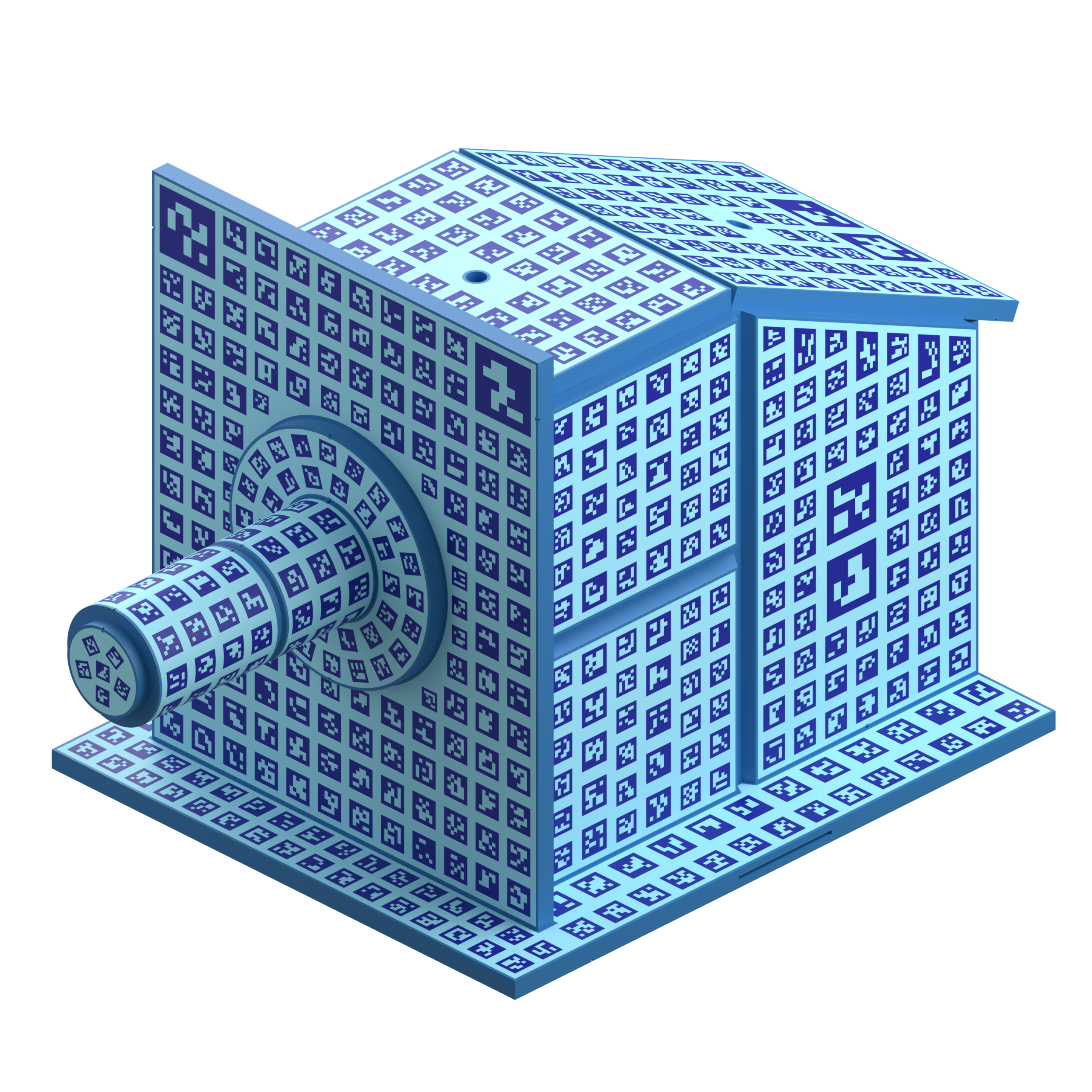 AR welding simulation — chroma view