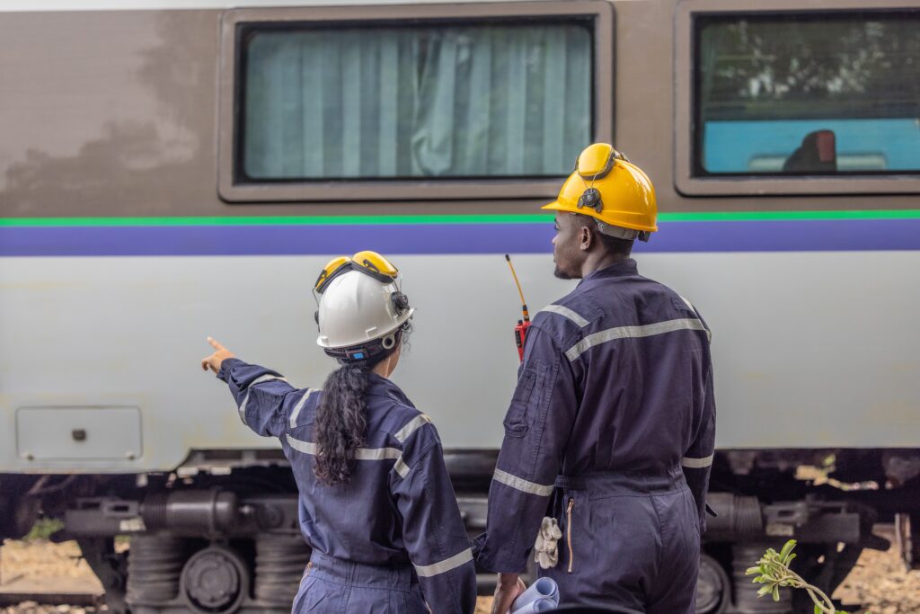 Rail,Maintenance,Engineers,Assess,Train's,External,Components,And,The,Condition